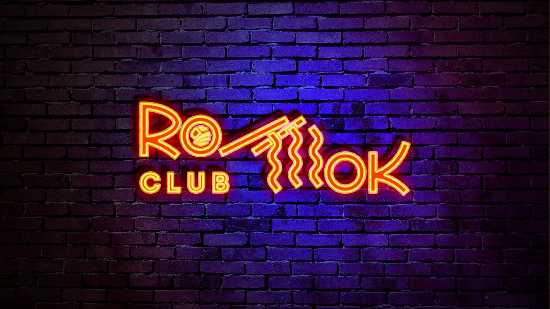 Разработка интерьерной вывески суши-бара «Roll Wok Club» в Сосновке